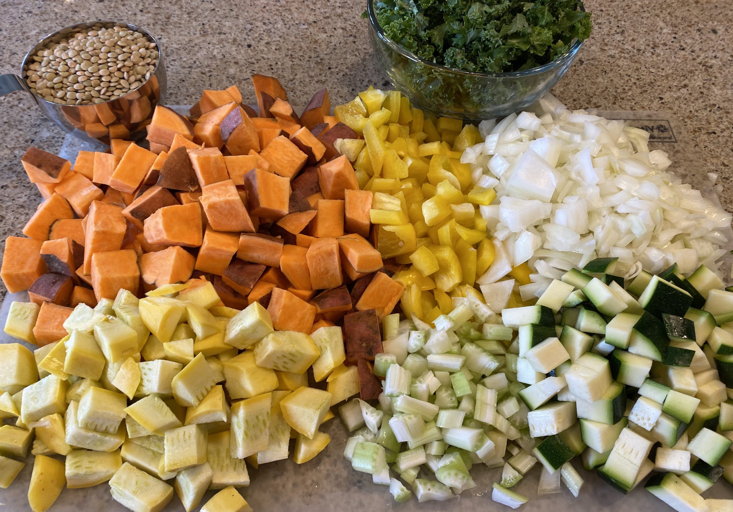 Moroccan Sweet Potato Lentil Stew - Pebbles and Toast