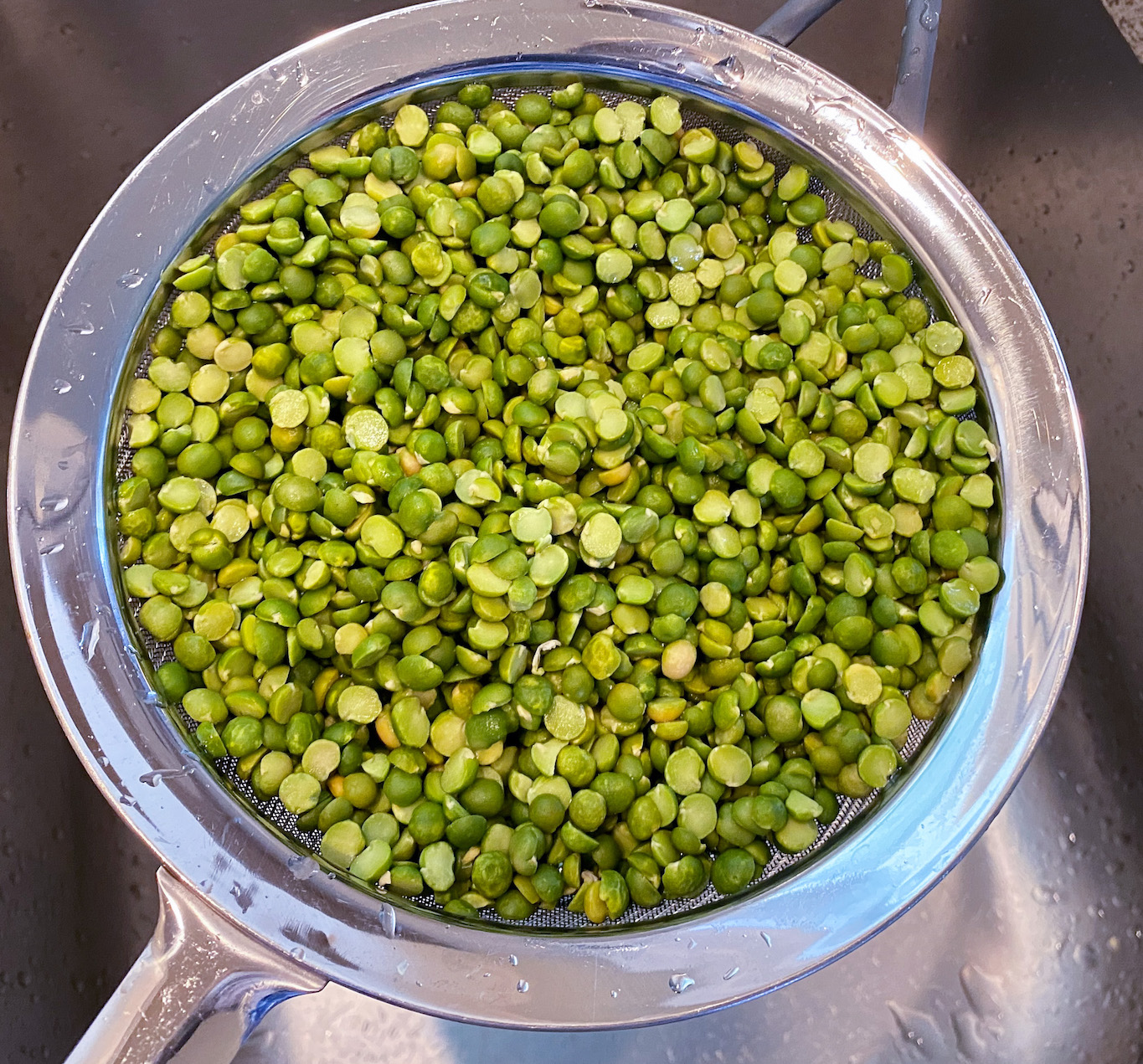 Instant Pot Split Pea Soup Pebbles and Toast