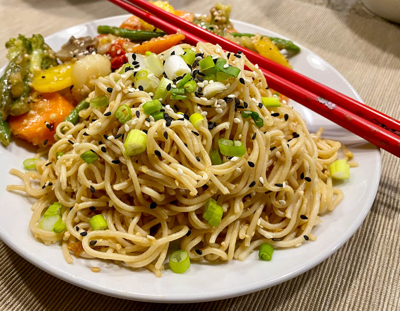 Garlic Ginger Ramen Pebbles And Toast