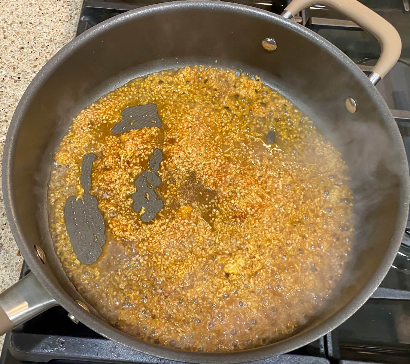 Garlic Ginger Ramen Pebbles And Toast