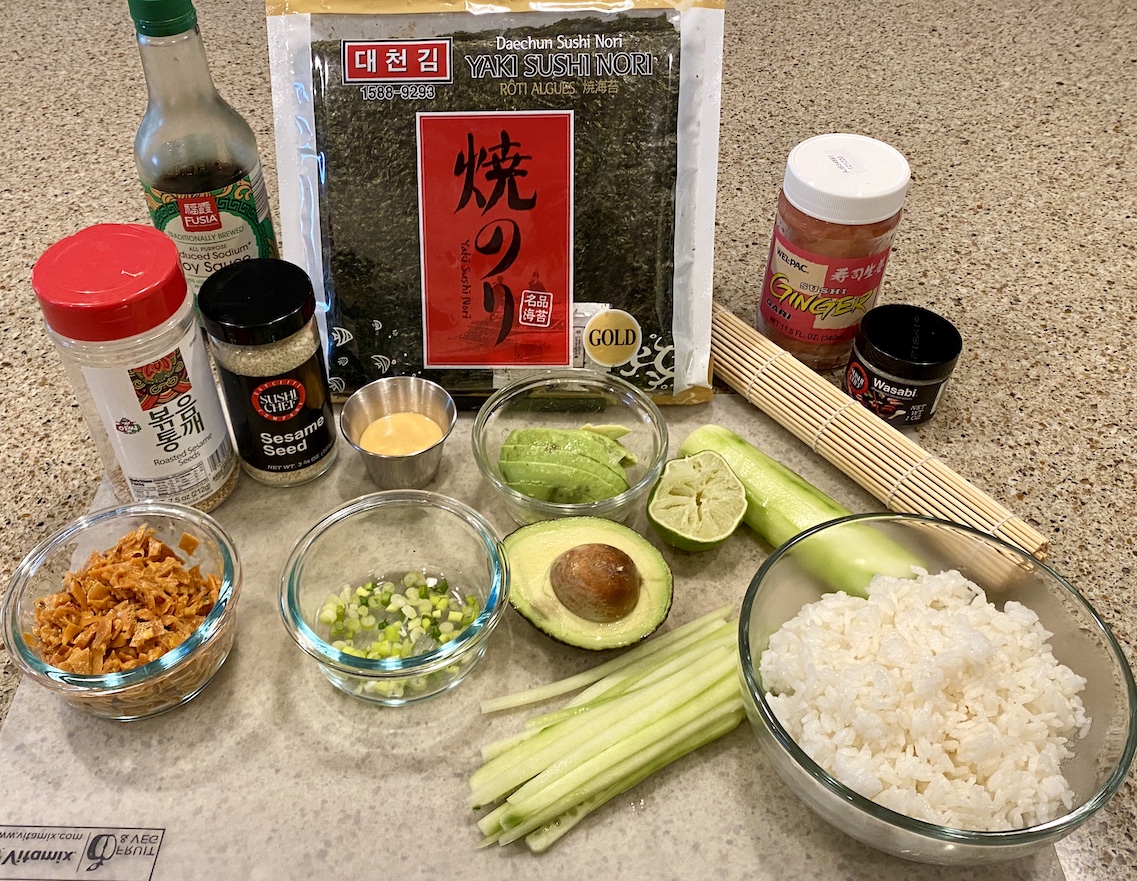 Spicy “Salmon” Sushi Roll (vegan) - Pebbles and Toast