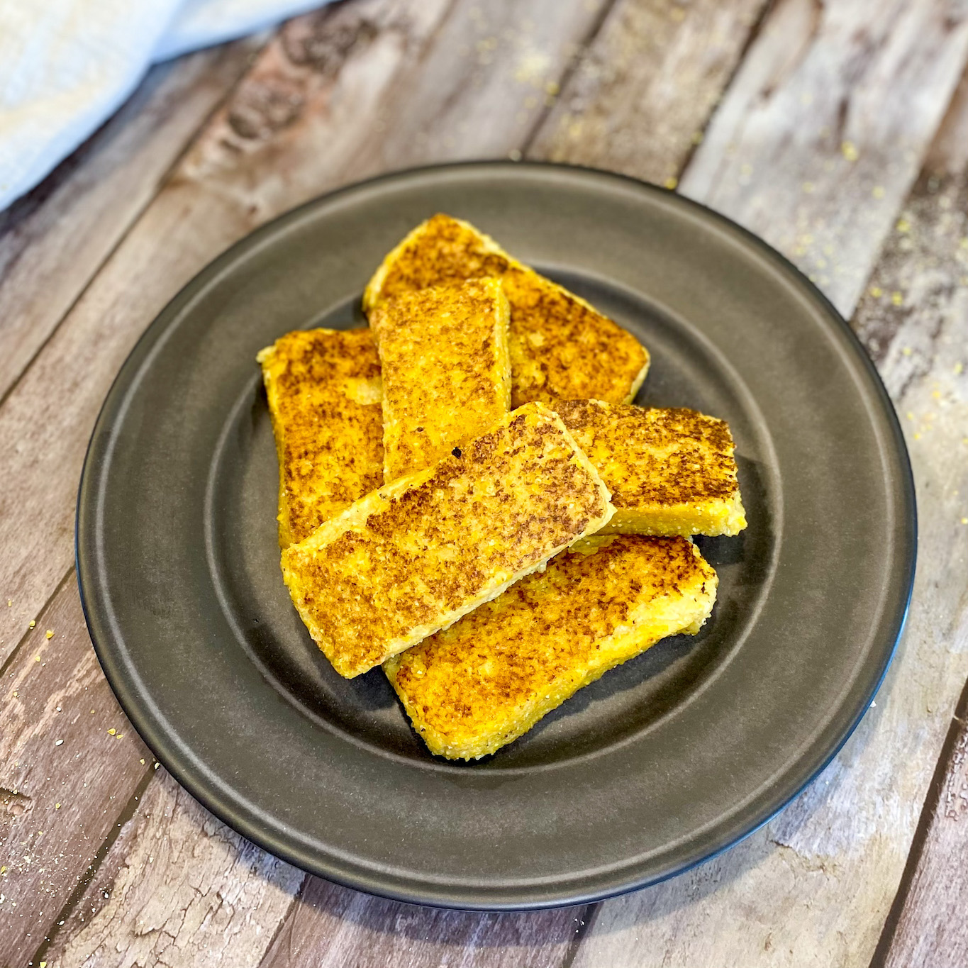 Cornmeal Mush (vegan) Pebbles and Toast