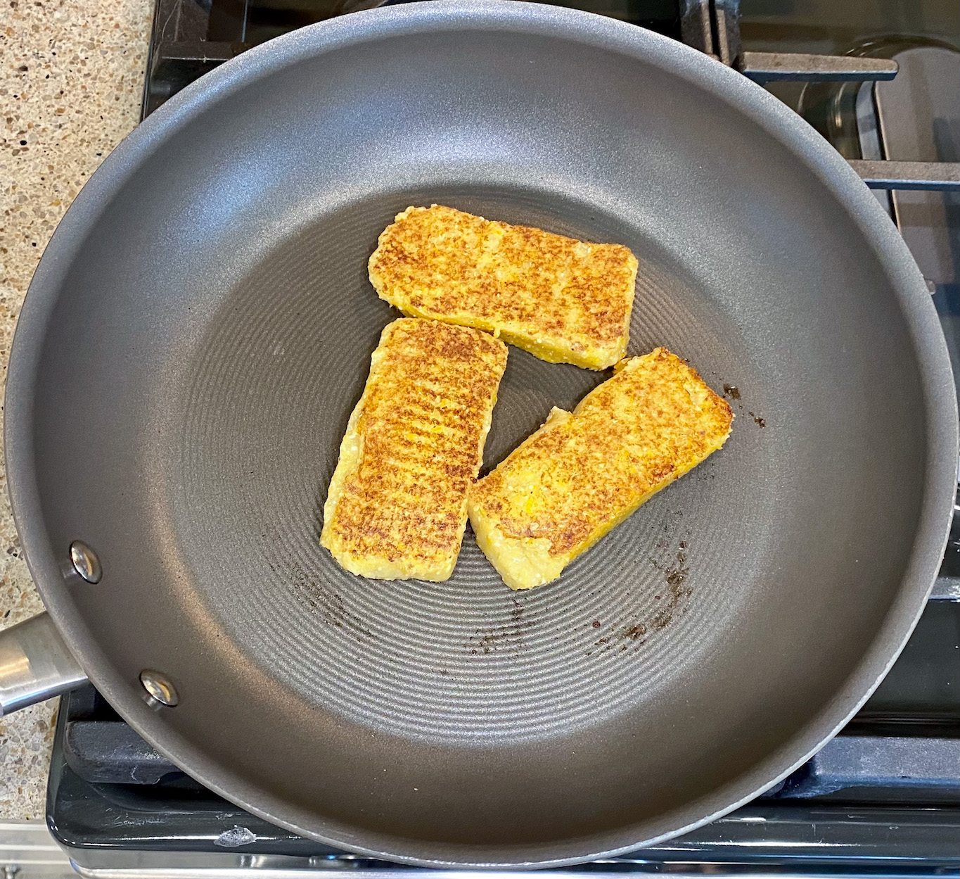 Cornmeal Mush (vegan) Pebbles and Toast