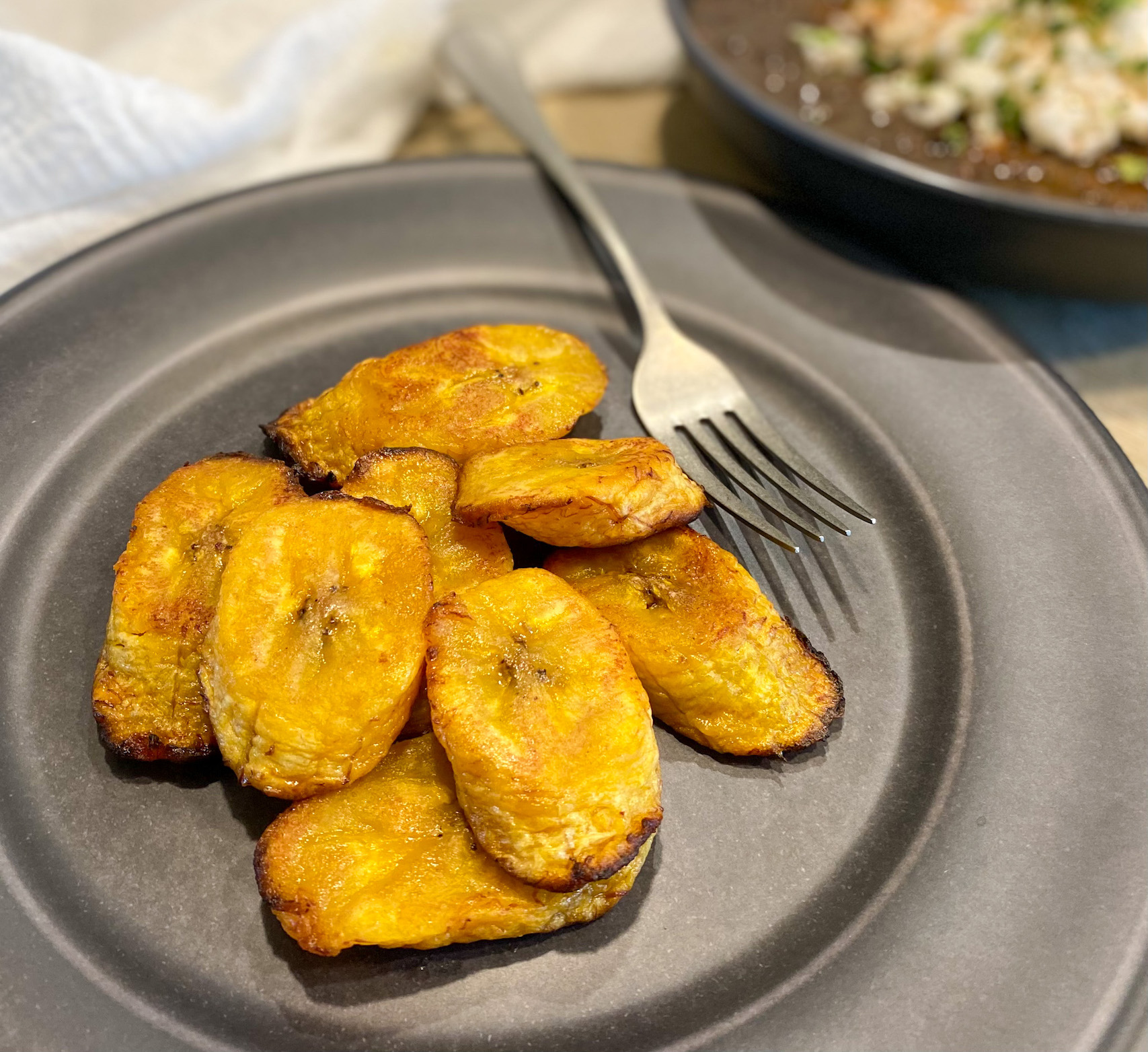 Oven-Roasted Sweet Plantains - Pebbles And Toast