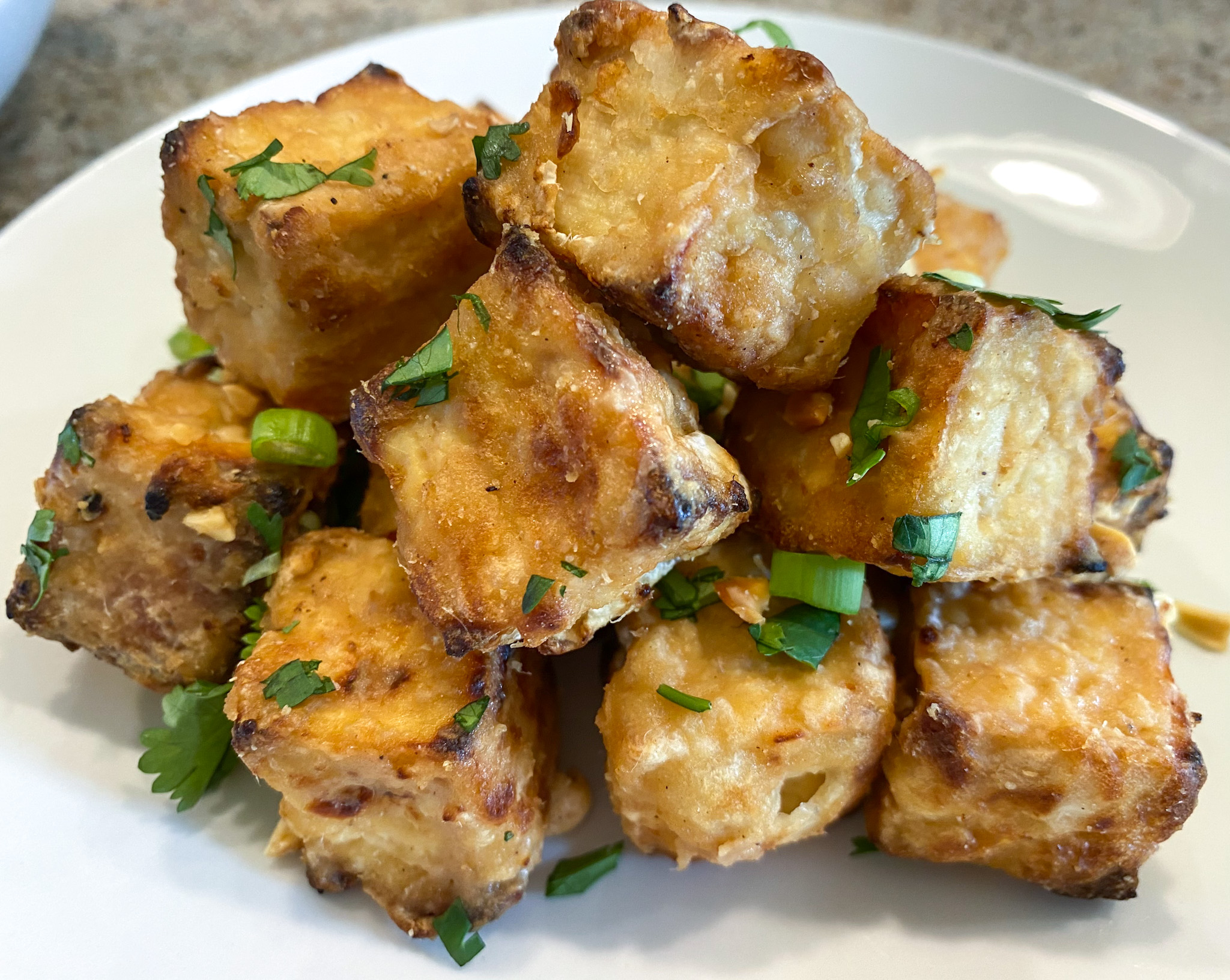 Crispy Thai Tofu With Peanut Sauce – Pebbles And Toast